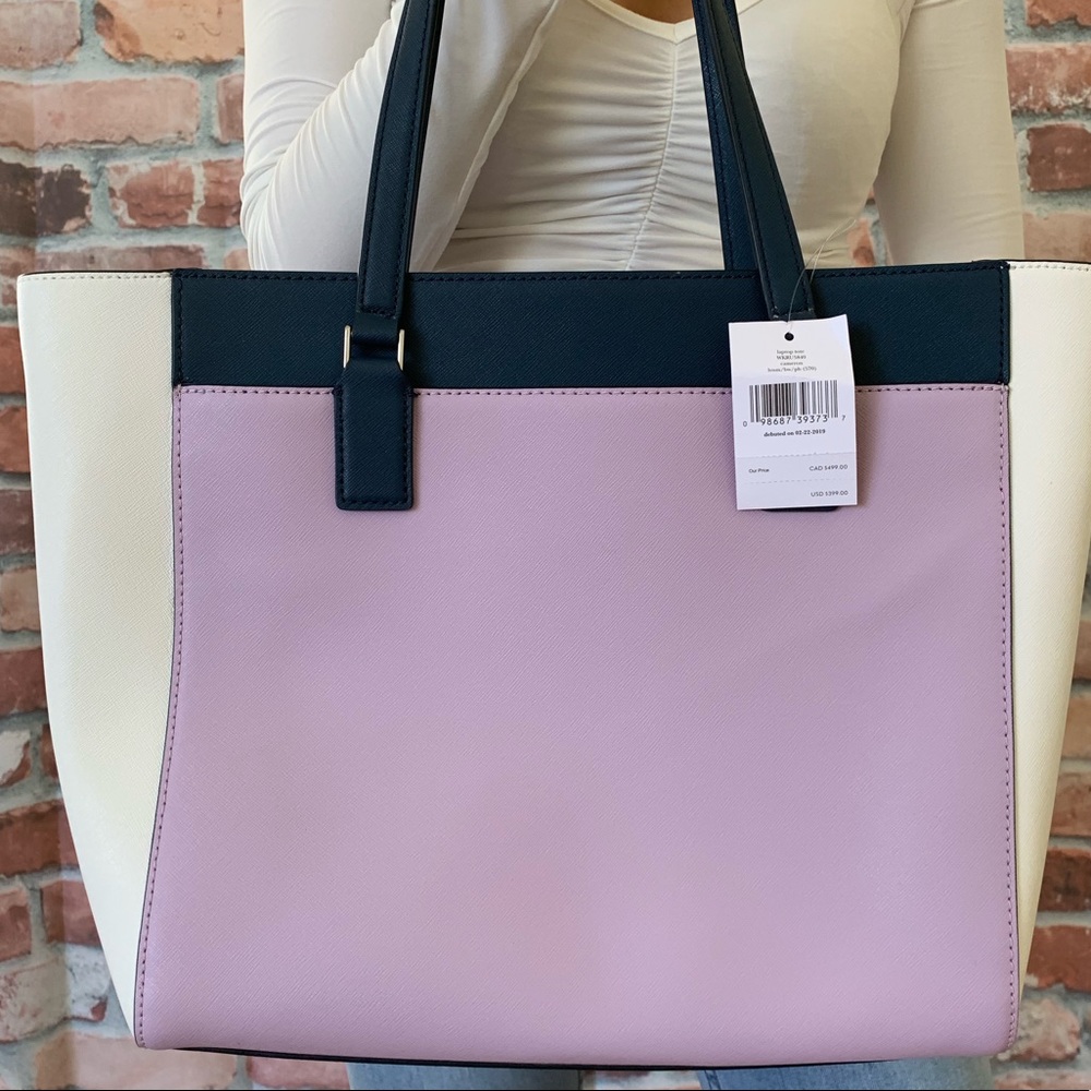 Kate spade LARGE Cameron shoulder TOTE lavender - Picture 2 of 6